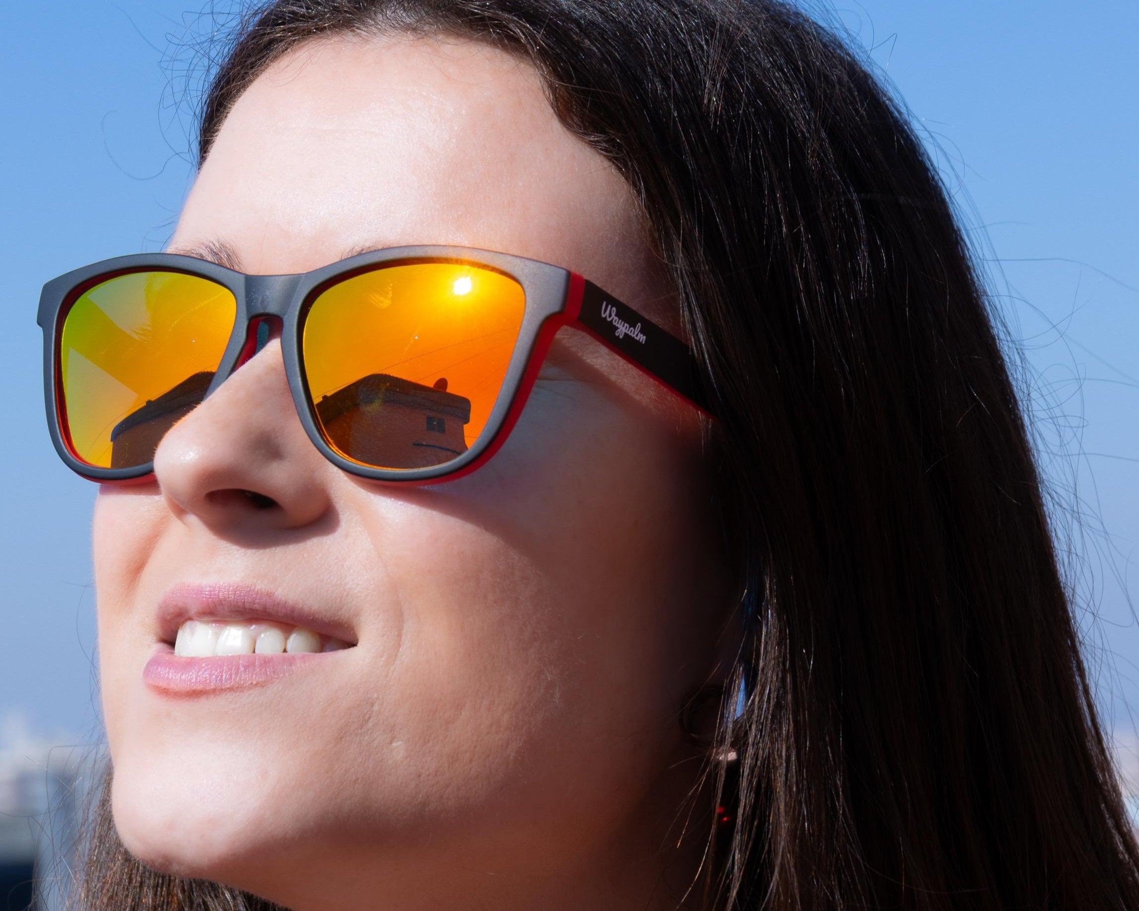 Regular Black Red Polarized - Orange Mirrow - Waypalm ©