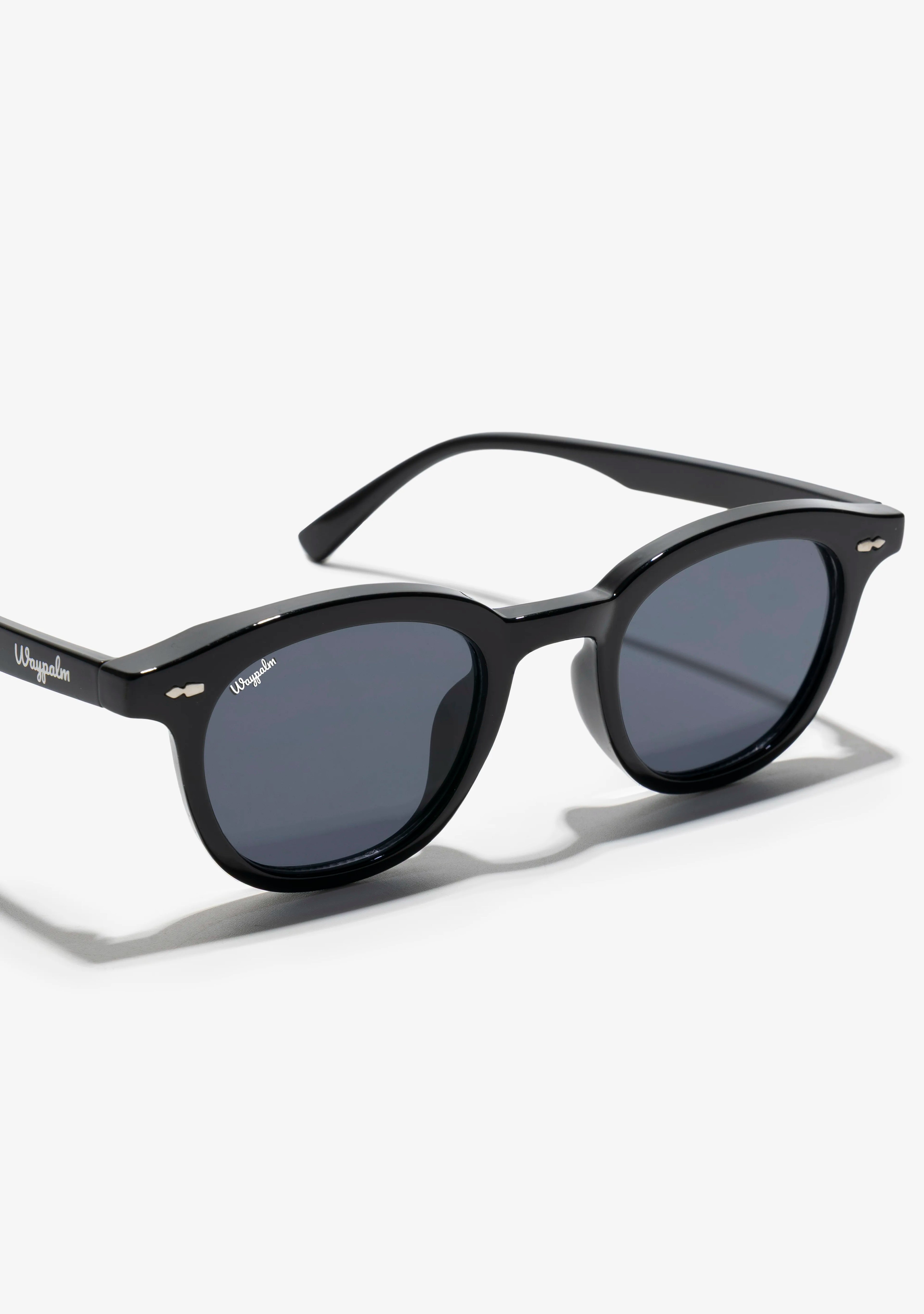 Gafas de Sol Redondas Negras Waypalm Santa María