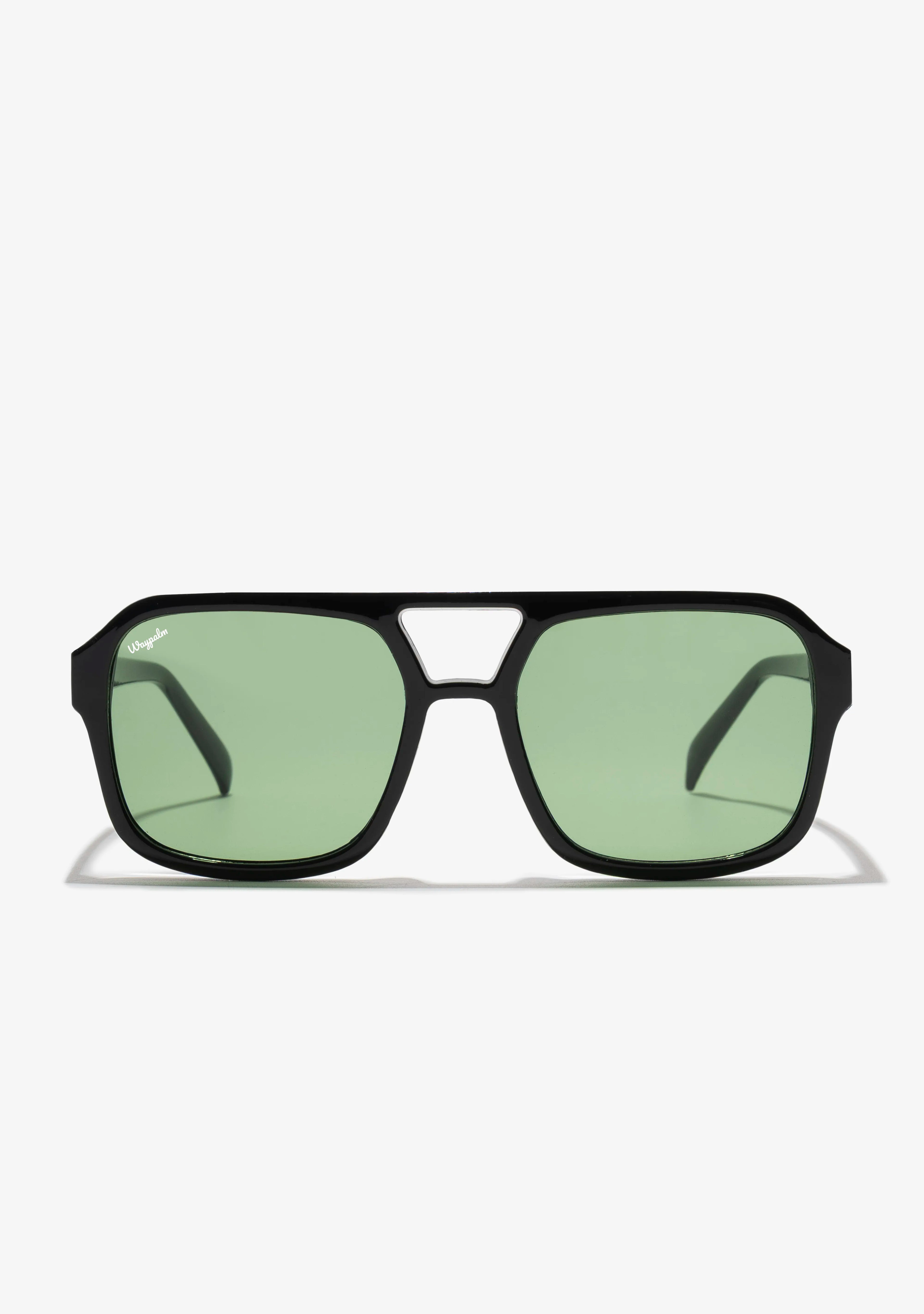 Gafas de Sol Grandes Waypalm Midnight Green