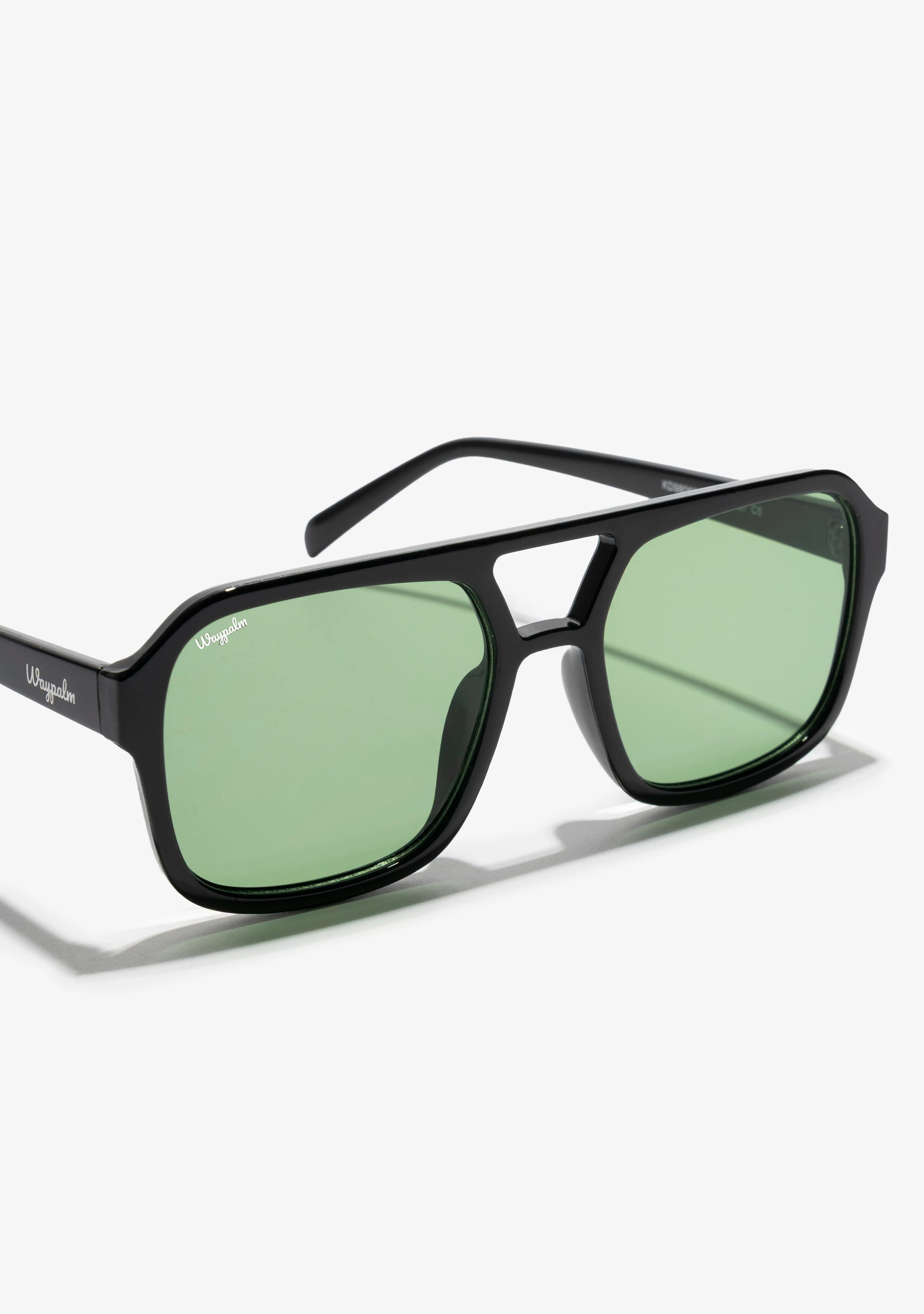 Gafas de Sol Grandes Waypalm Midnight Green