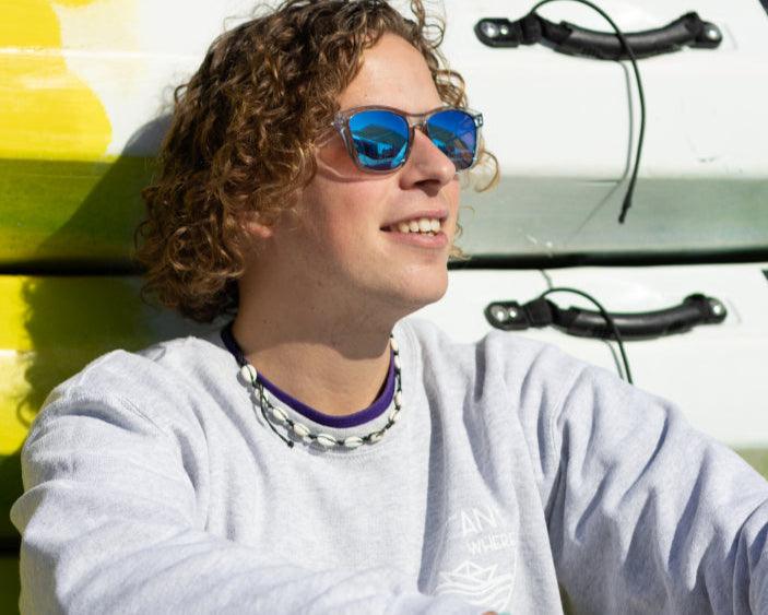 Regular Polarized - Grey Blue Mirrow - Waypalm ©