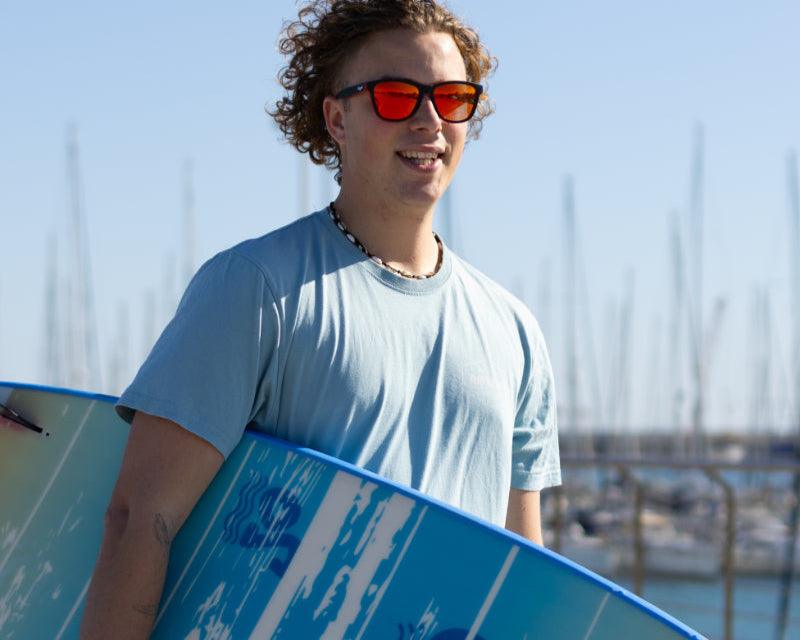 Regular Black Red Polarized - Orange Mirrow - Waypalm ©