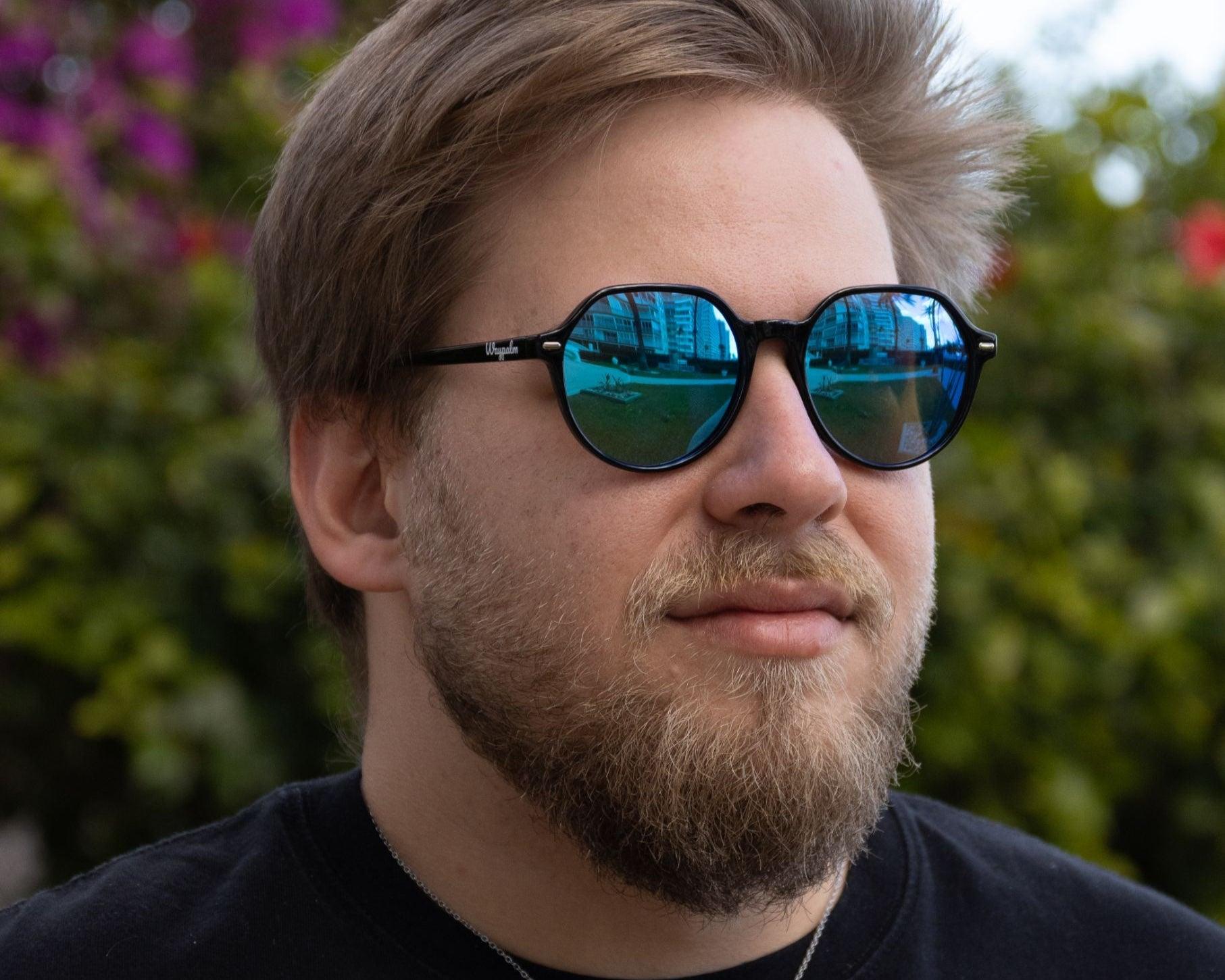 Marbella Black - Ice Blue Mirrow - Waypalm ©