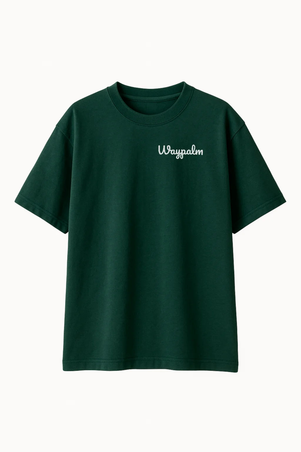 Camiseta de Algodón Oversize Verde Waypalm