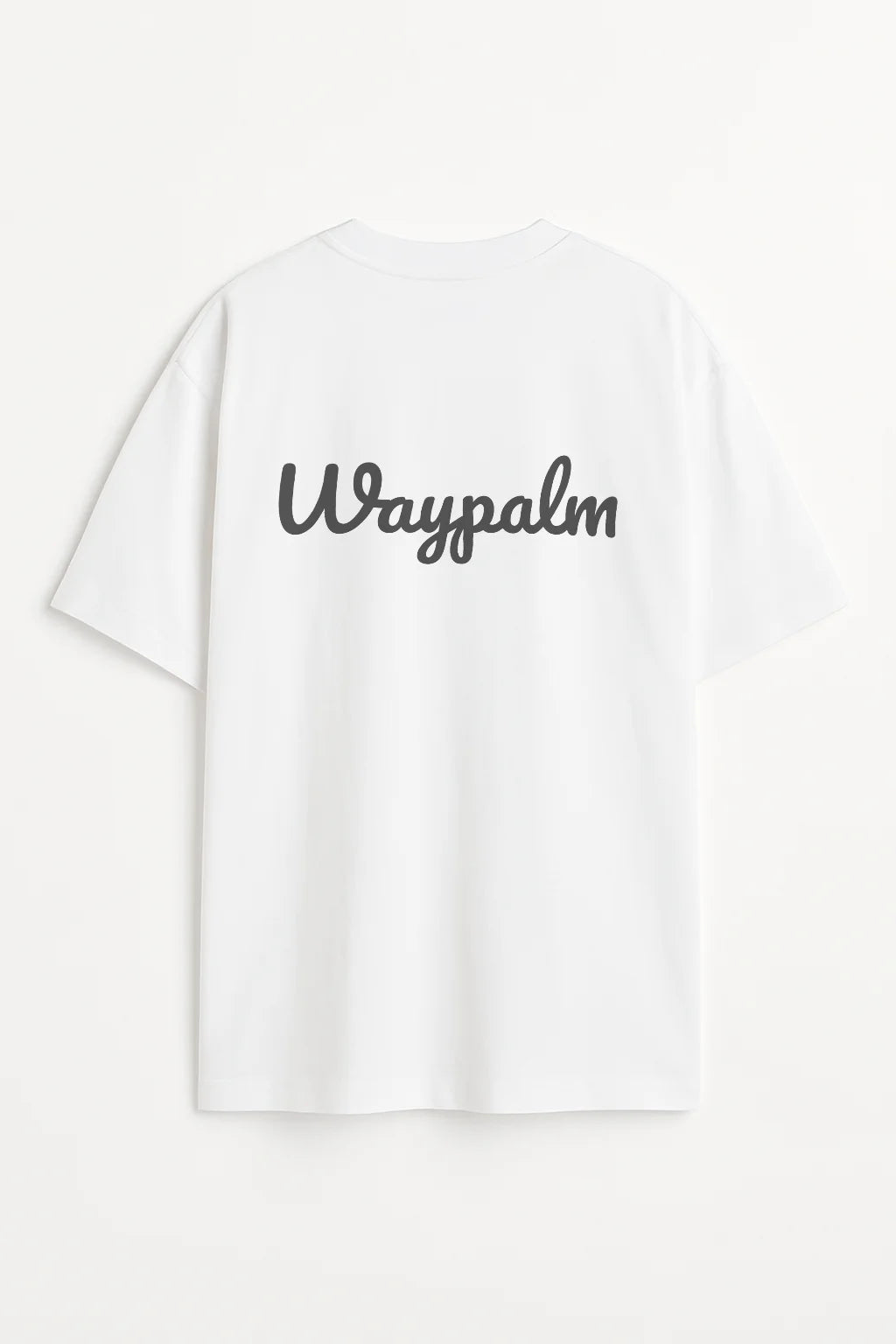 Camiseta de Algodón Oversize Blanca Waypalm