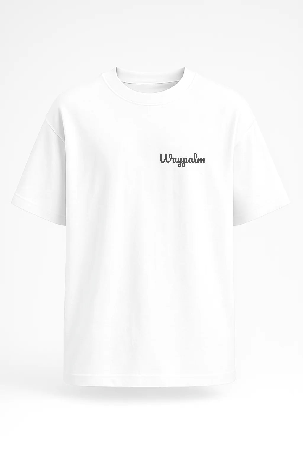 Camiseta de Algodón Oversize Blanca Waypalm