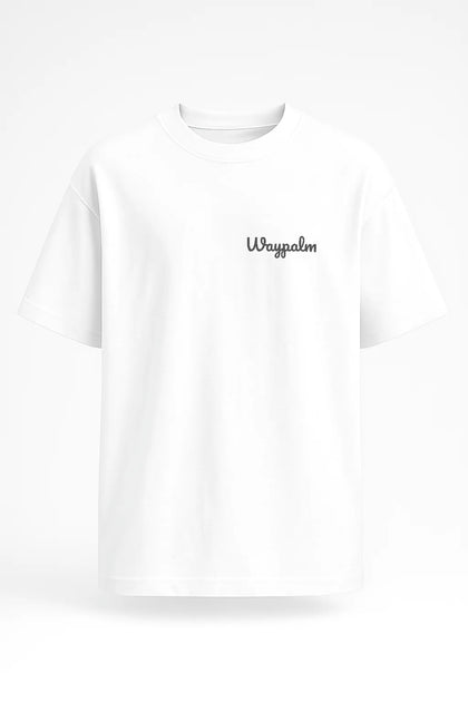 Camiseta de Algodón Oversize Blanca Waypalm