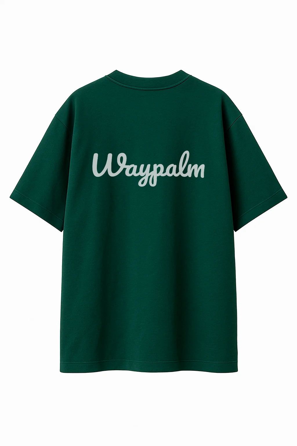 Camiseta de Algodón Oversize Verde Waypalm