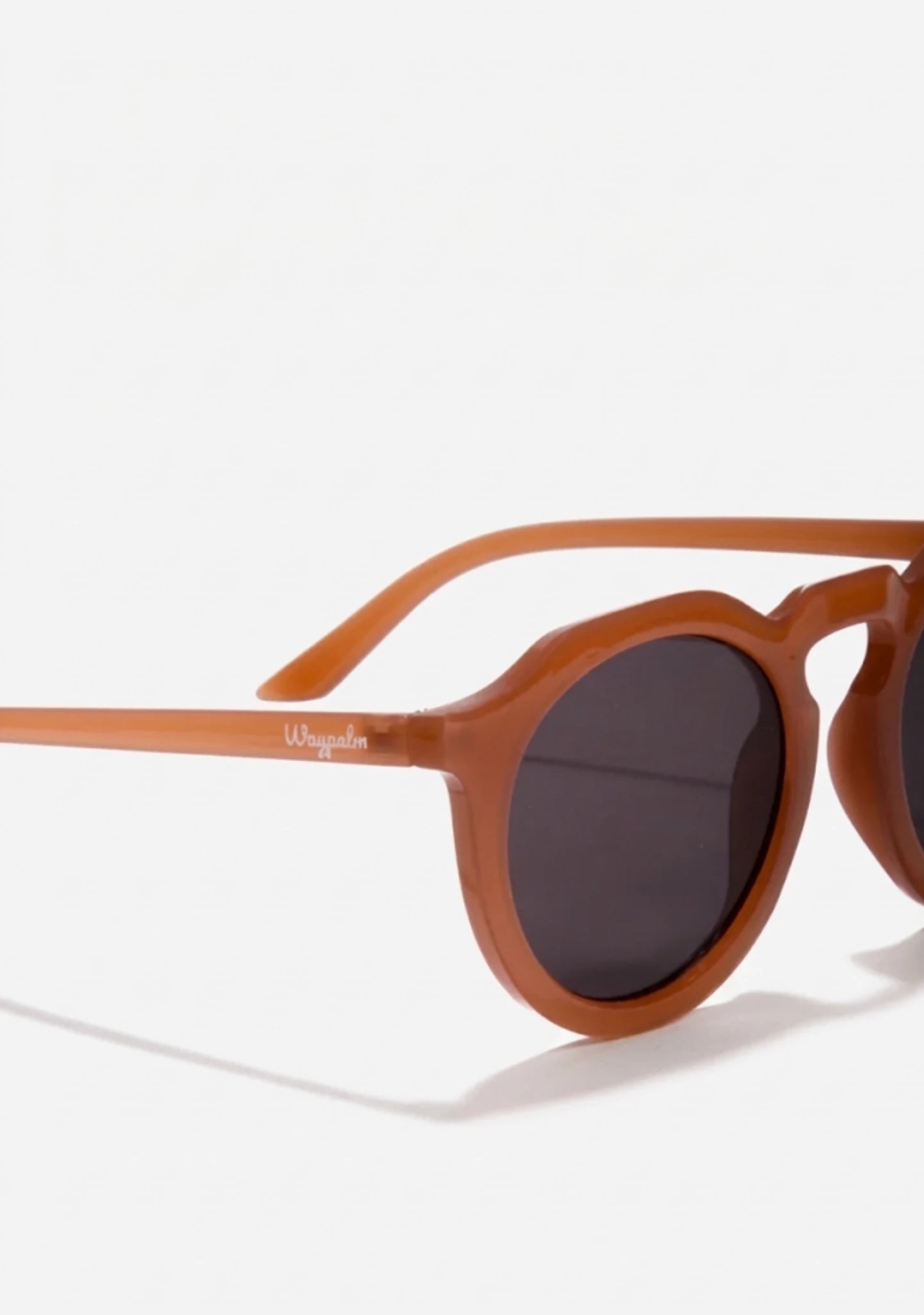 Gafas de Sol Redondas Marrón Claro Delta| Waypalm