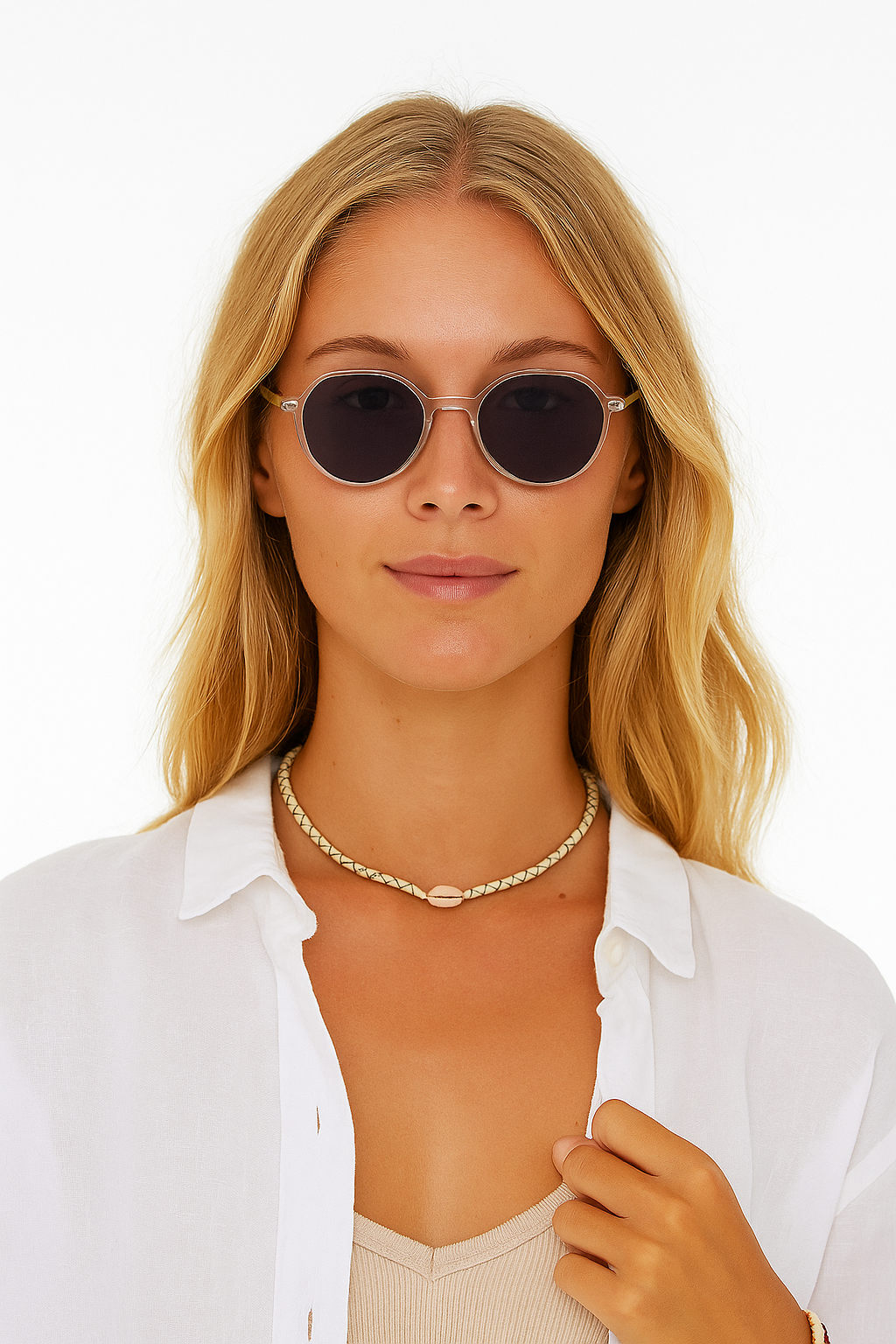 Gafas de Sol Redondas Grey Marbella | Waypalm