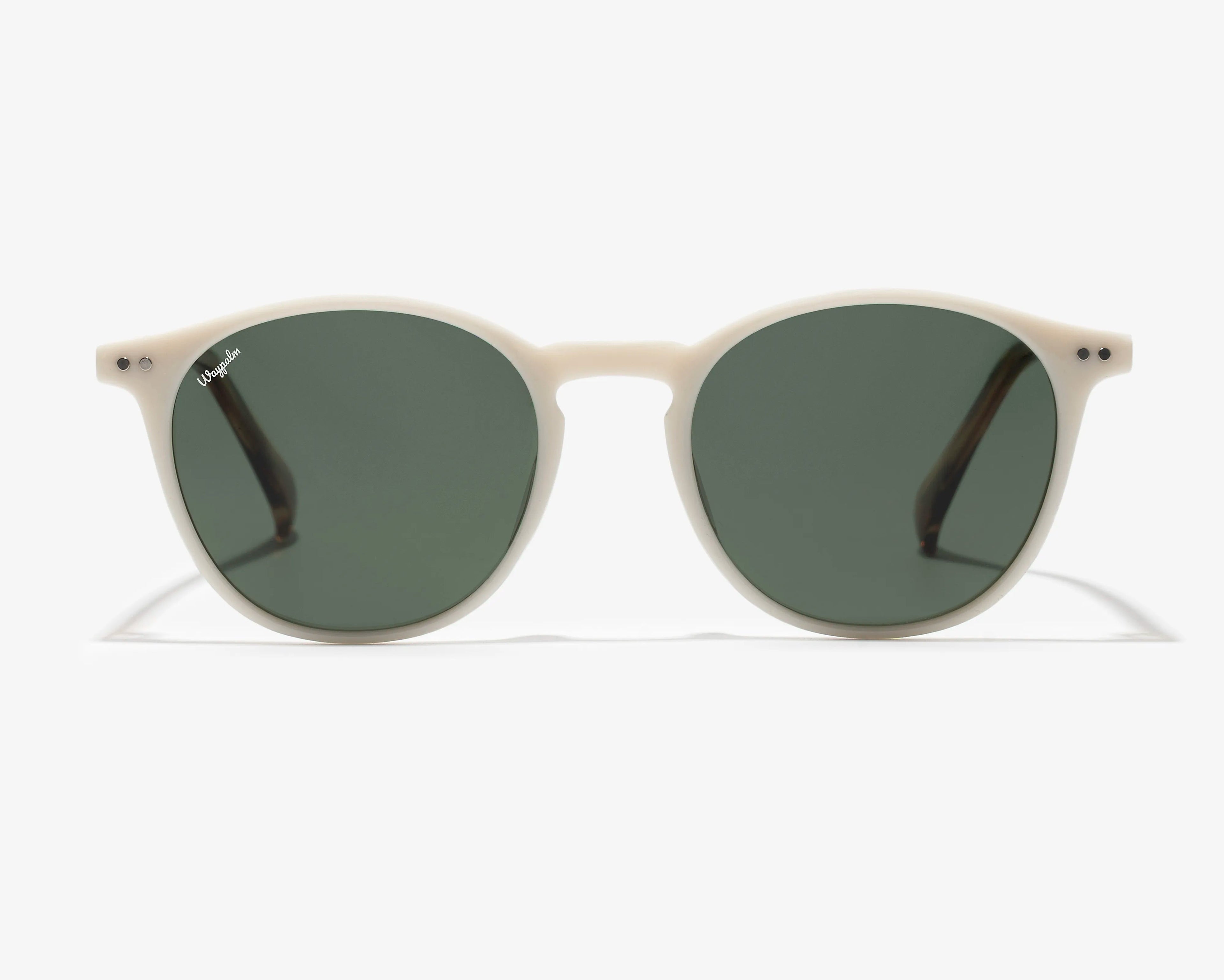 Gafas de Sol Redondas Waypalm Malibu Blancas