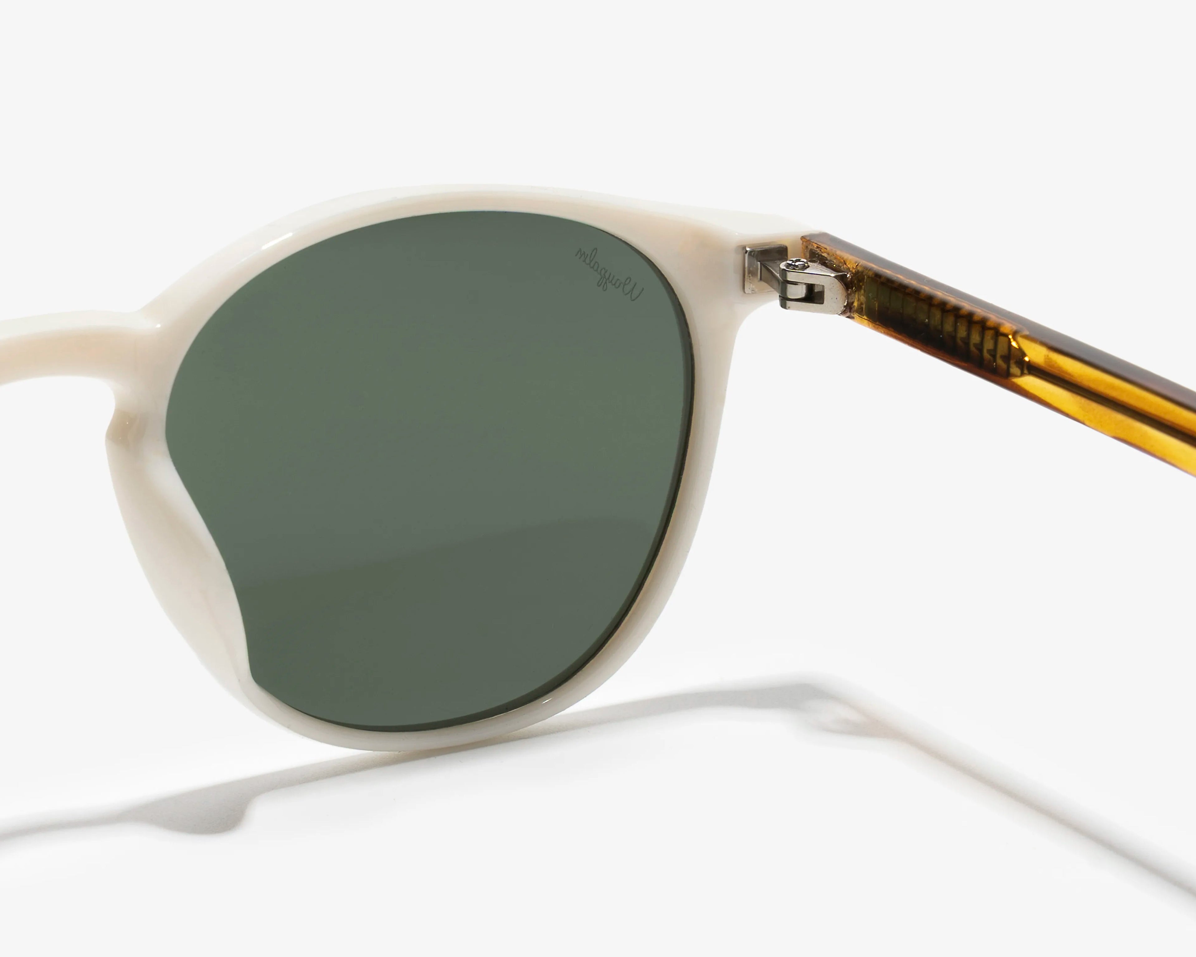 Gafas de Sol Redondas Waypalm Malibu Blancas