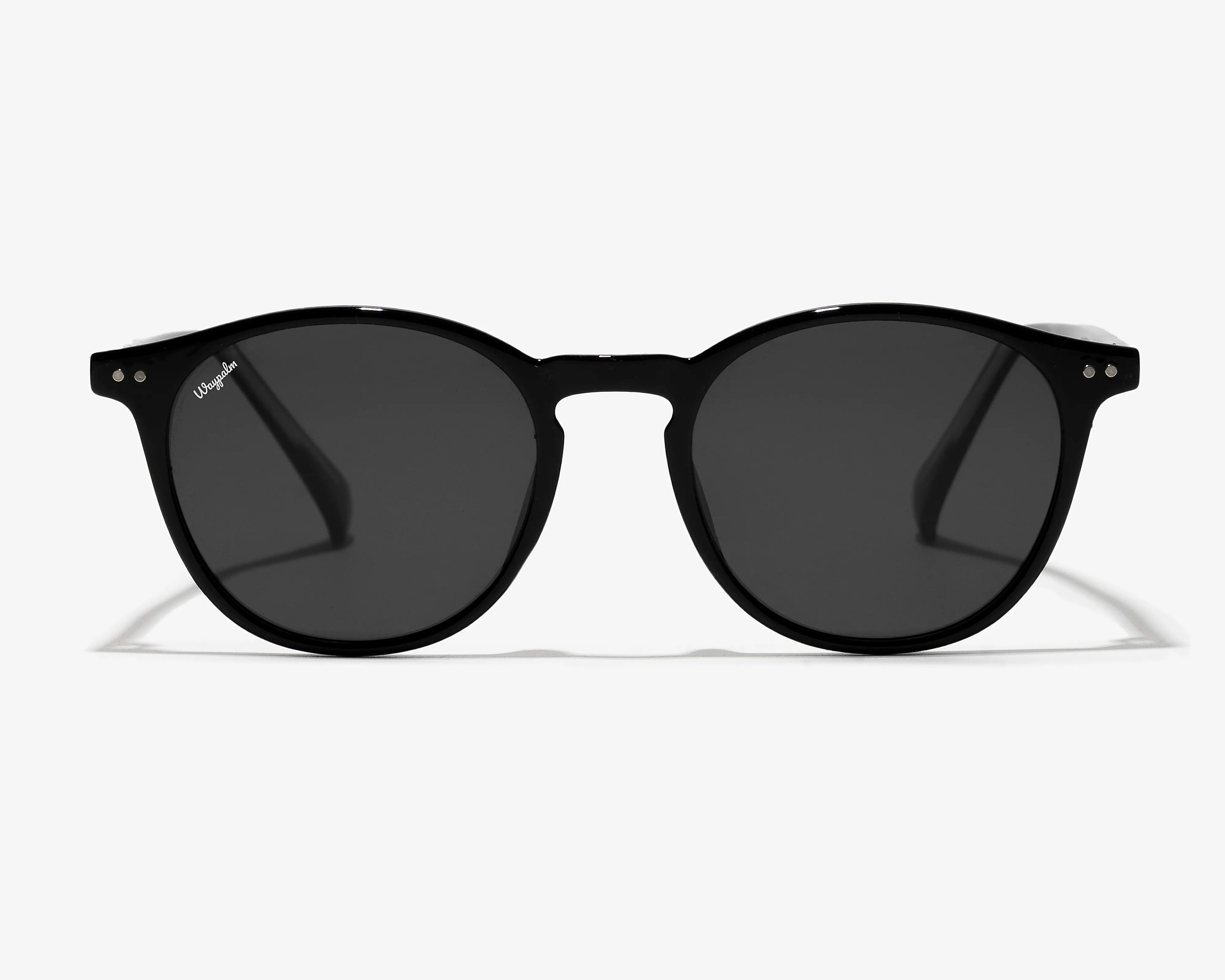 Gafas de Sol Redondas Waypalm Malibu Negras