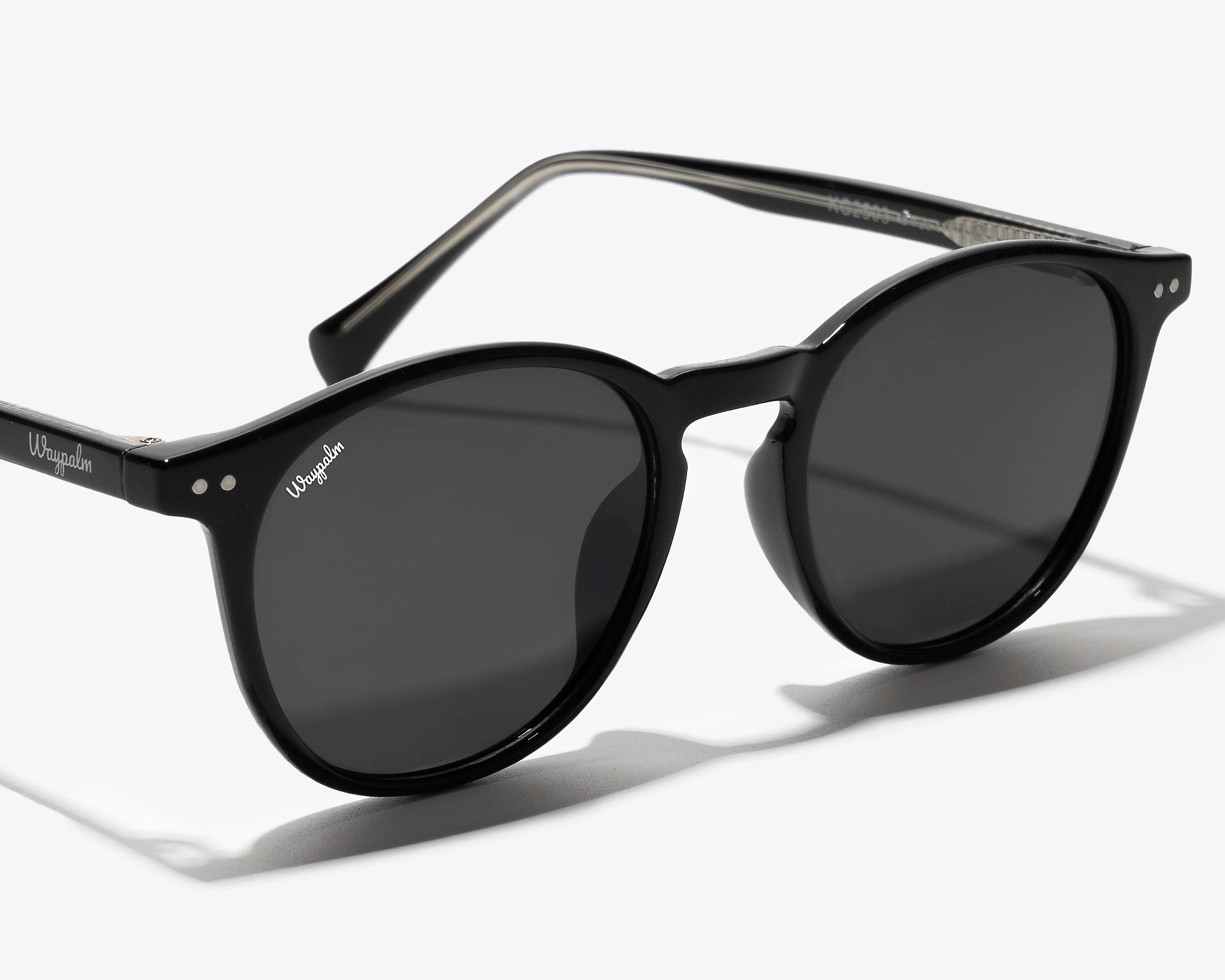 Gafas de Sol Redondas Waypalm Malibu Negras