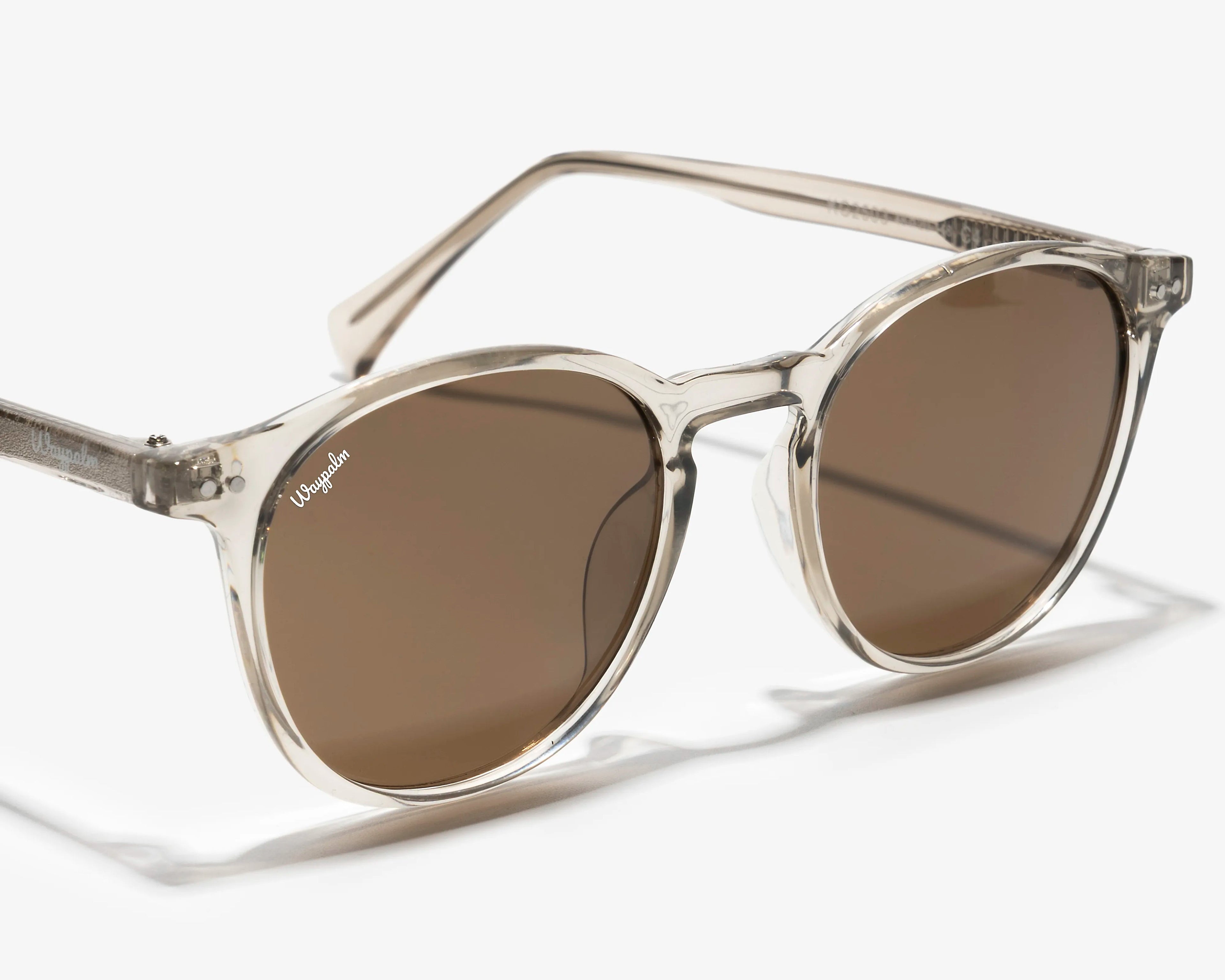 Gafas de Sol Redondas Waypalm Malibu Transparente