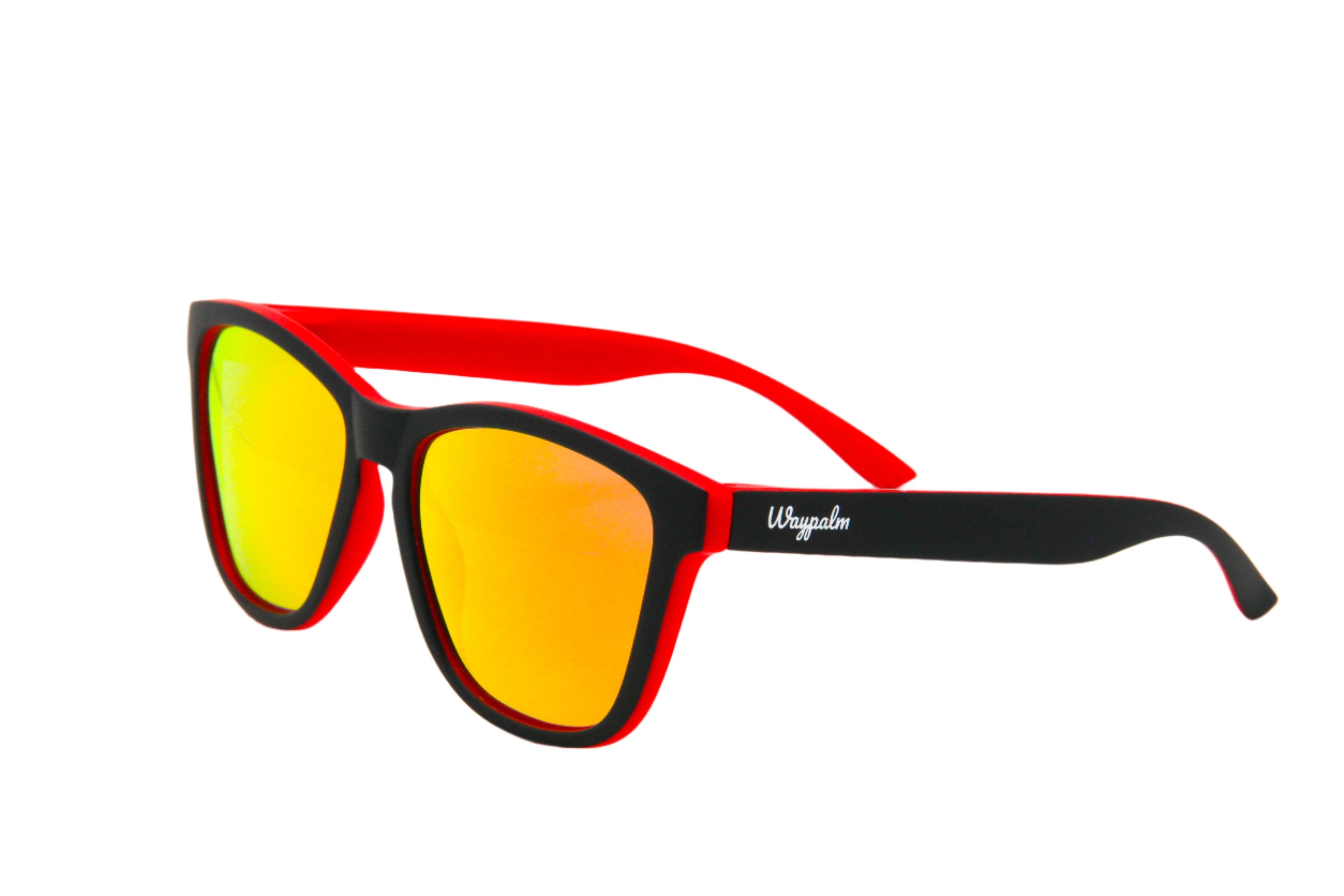 Regular Black Red Polarized - Orange Mirrow - Waypalm ©