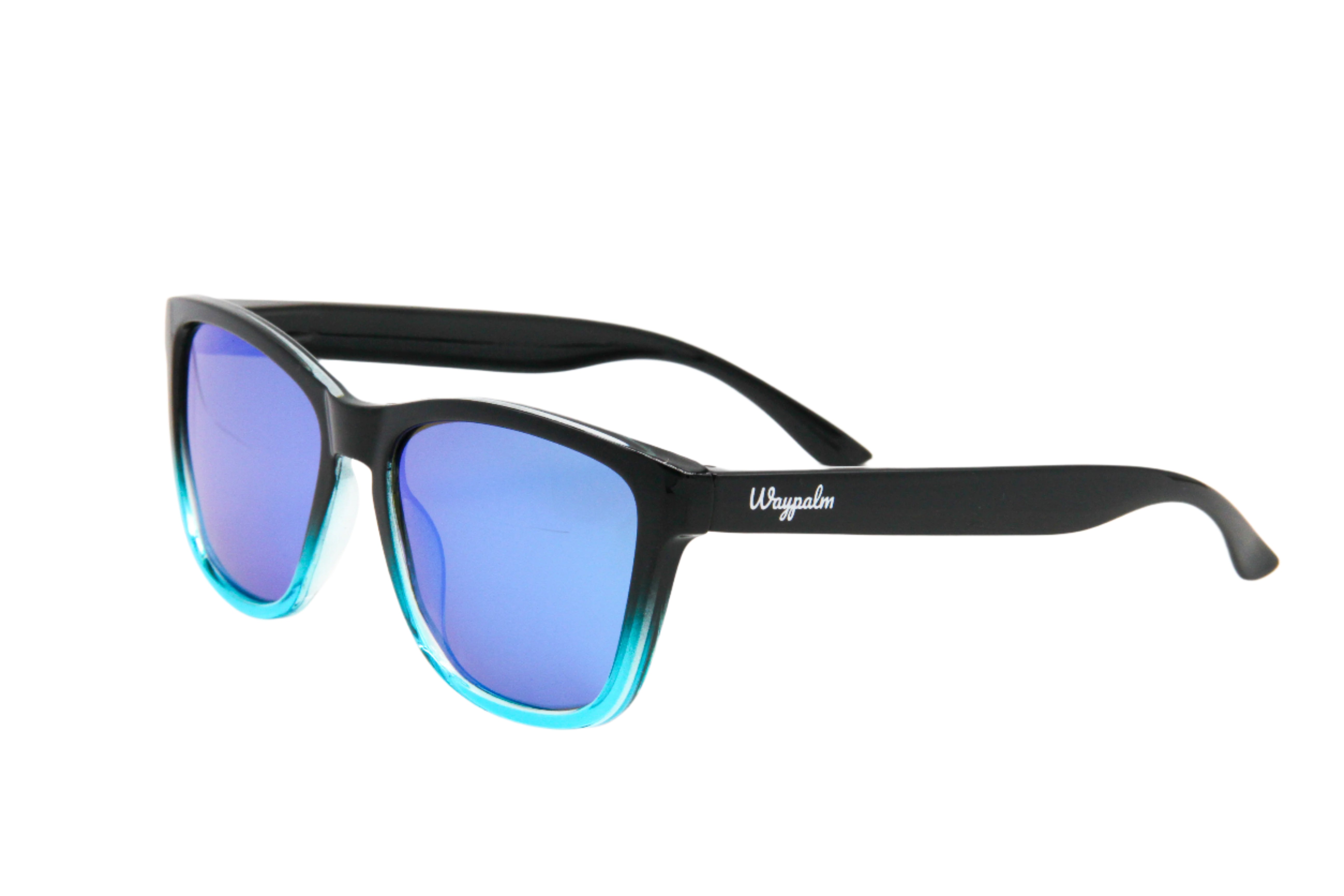 Gafas clasicas cuadradas espejo azul Waypalm Waypalm