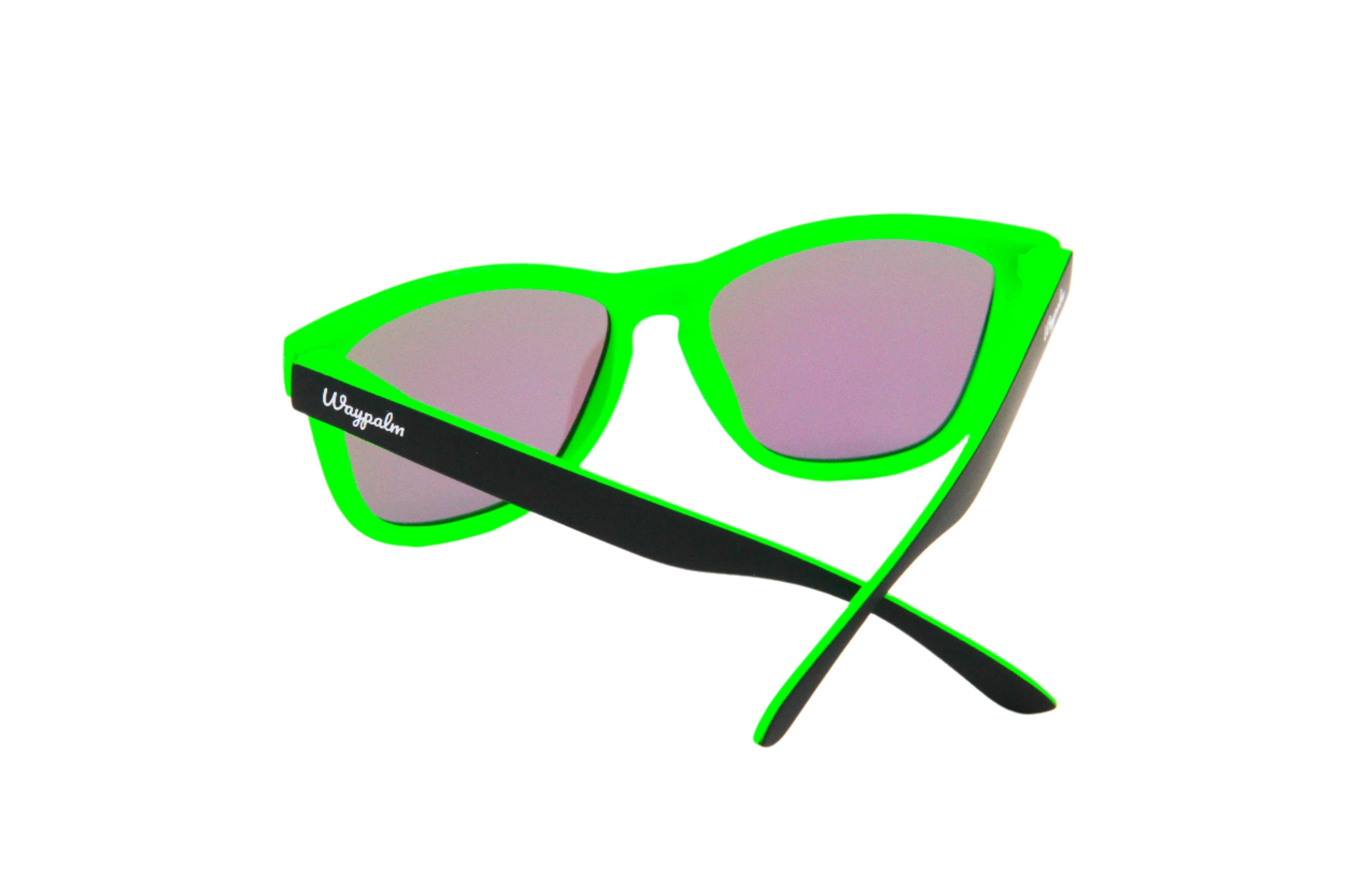 Regular Black Green Polarized - Green Mirrow - Waypalm ©