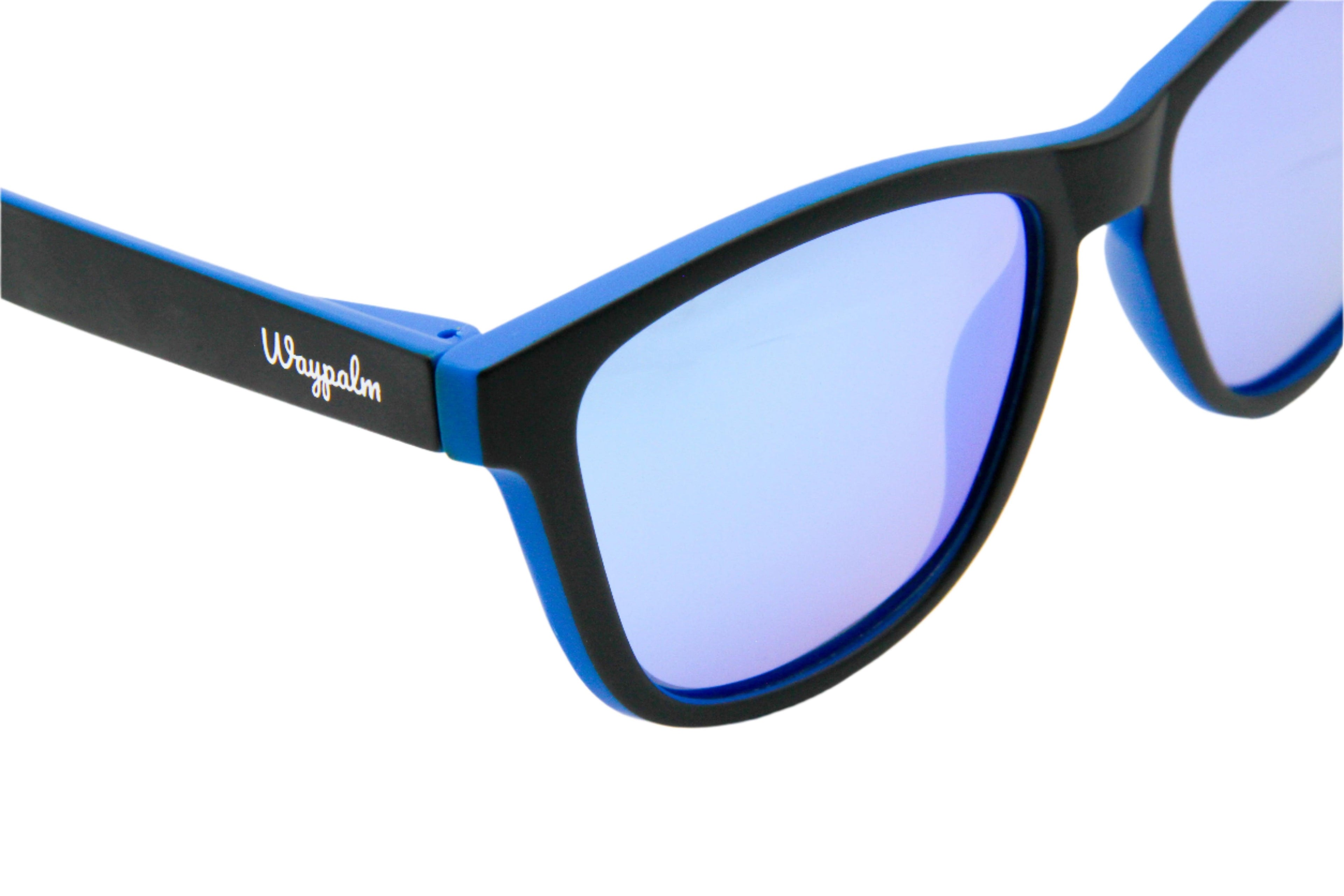 Regular Black Blue Polarized - Blue Mirrow - Waypalm ©