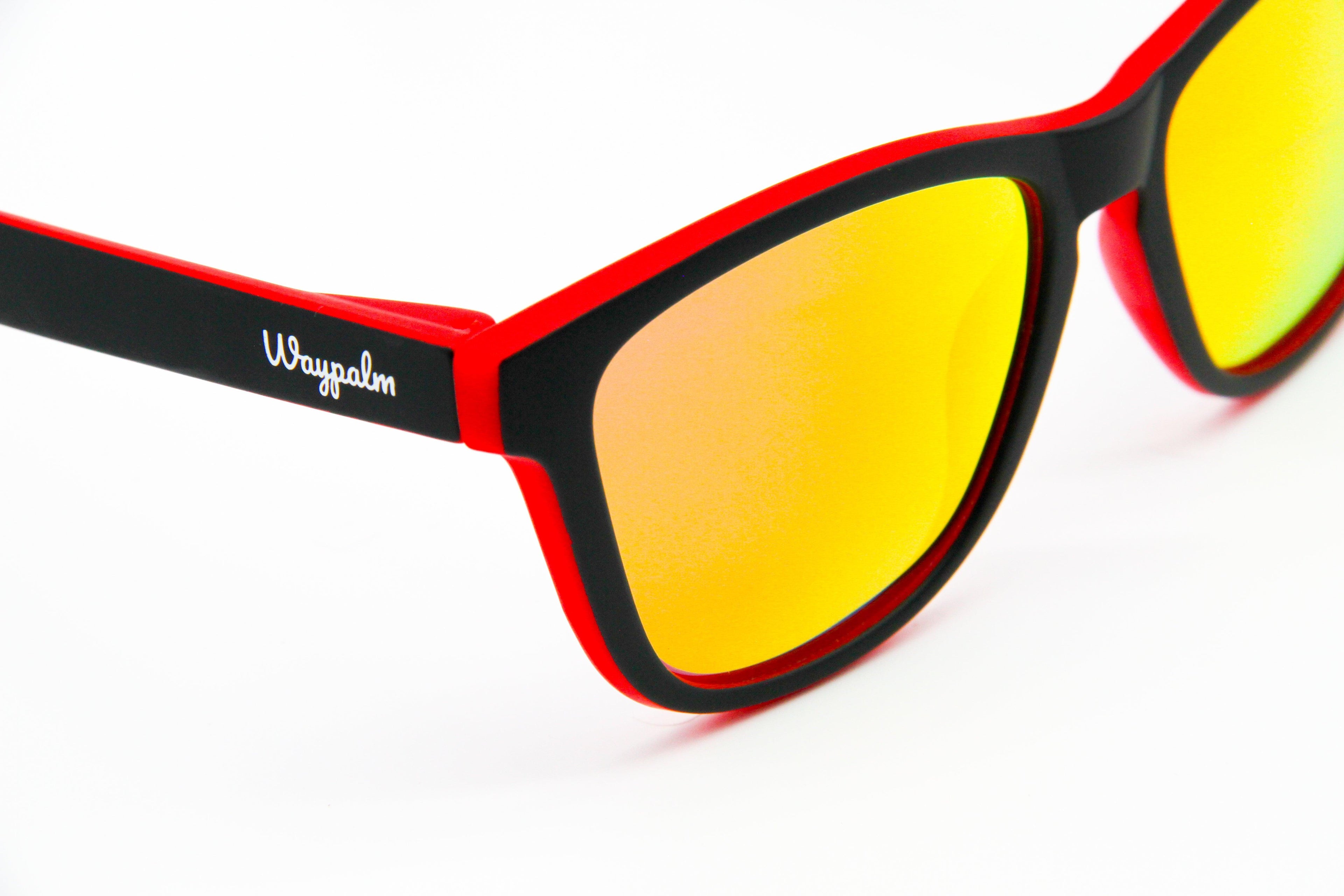 Regular Black Red Polarized - Orange Mirrow - Waypalm ©