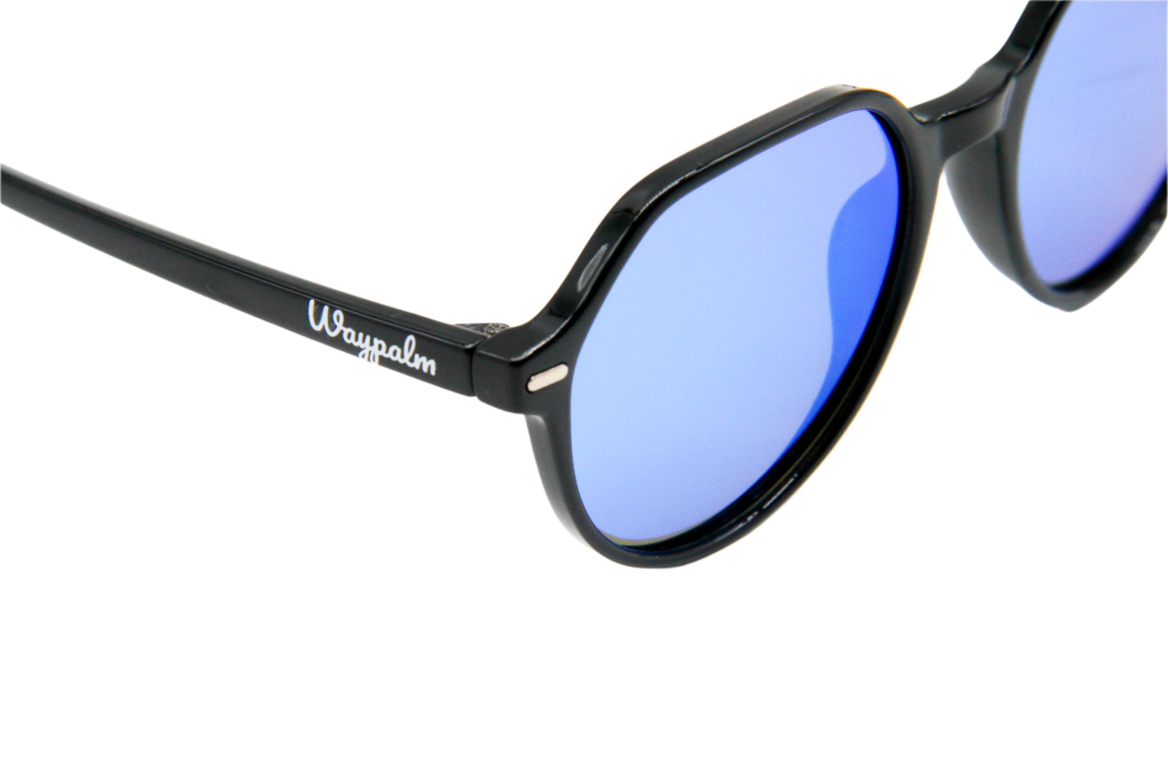 Marbella Black - Ice Blue Mirrow - Waypalm ©