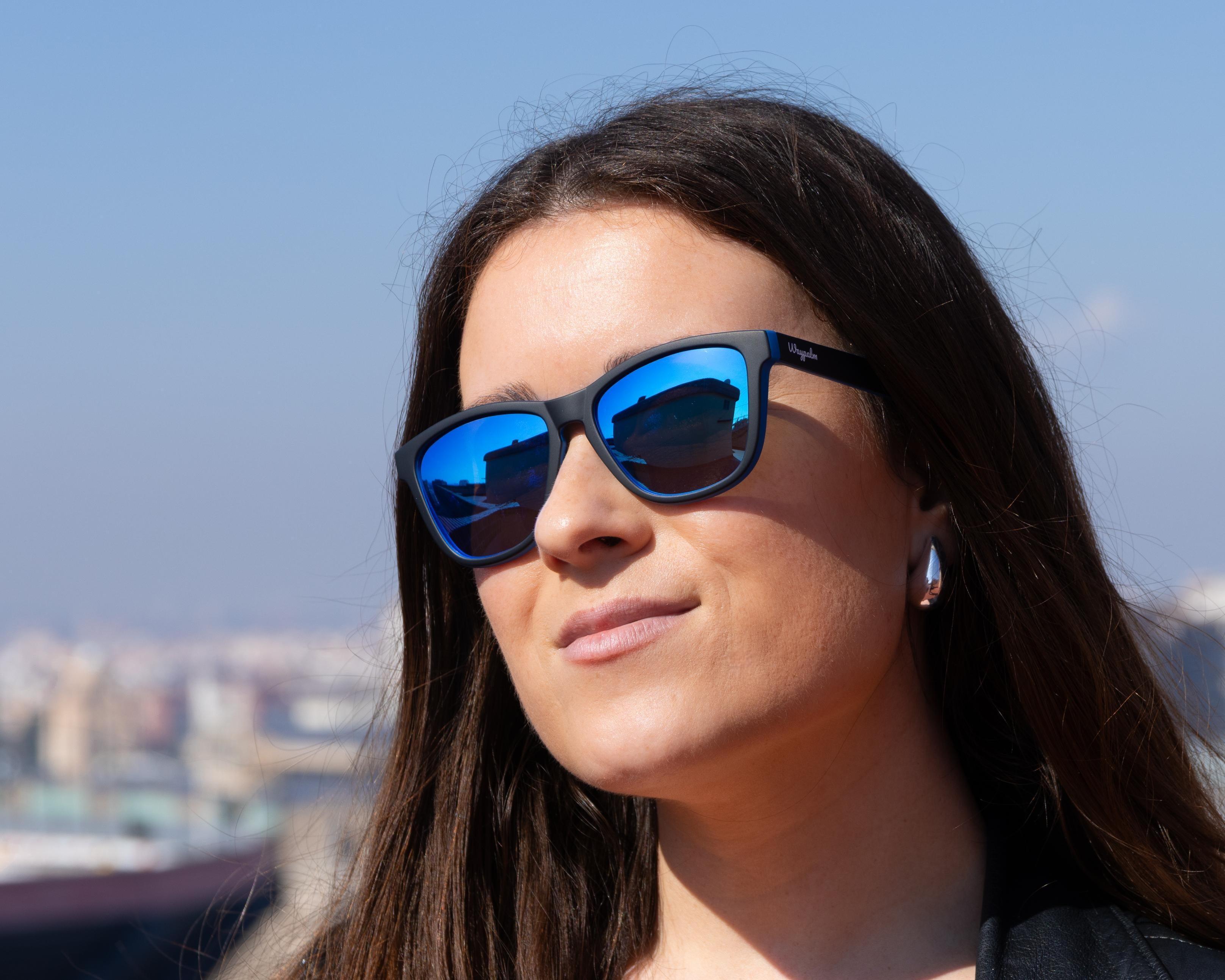 Regular Black Blue Polarized - Blue Mirrow - Waypalm ©