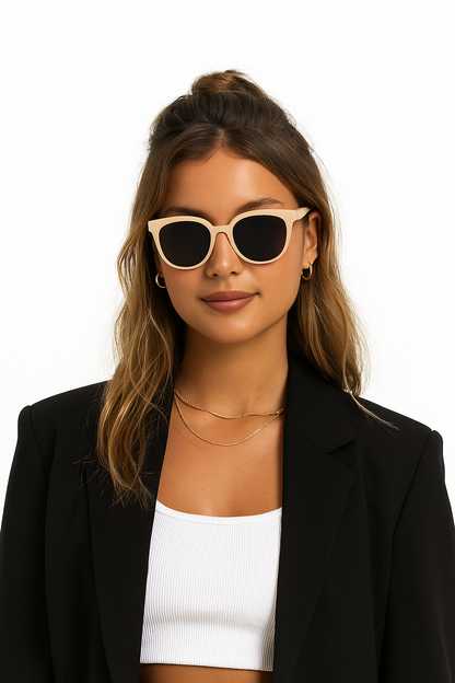 Gafas de Sol Mujer Beige Divine | Waypalm