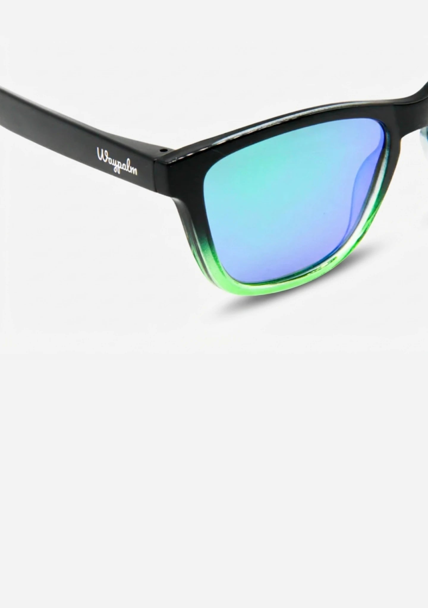 Gafas de Sol Cuadradas Espejo Verde Regular Gradiant | Waypalm