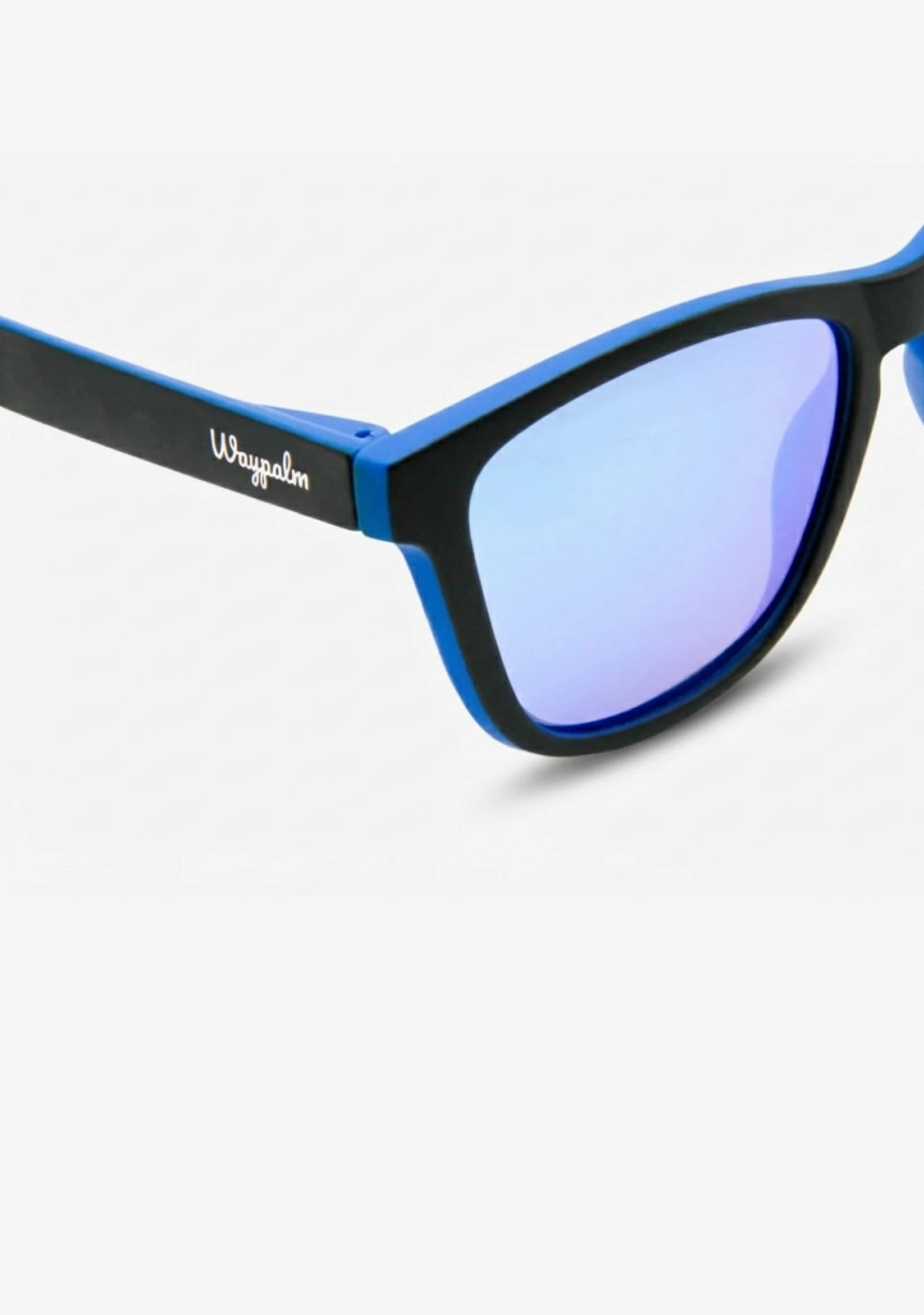 Gafas de Sol Cuadradas Polarizadas Regular Black Blue | Waypalm