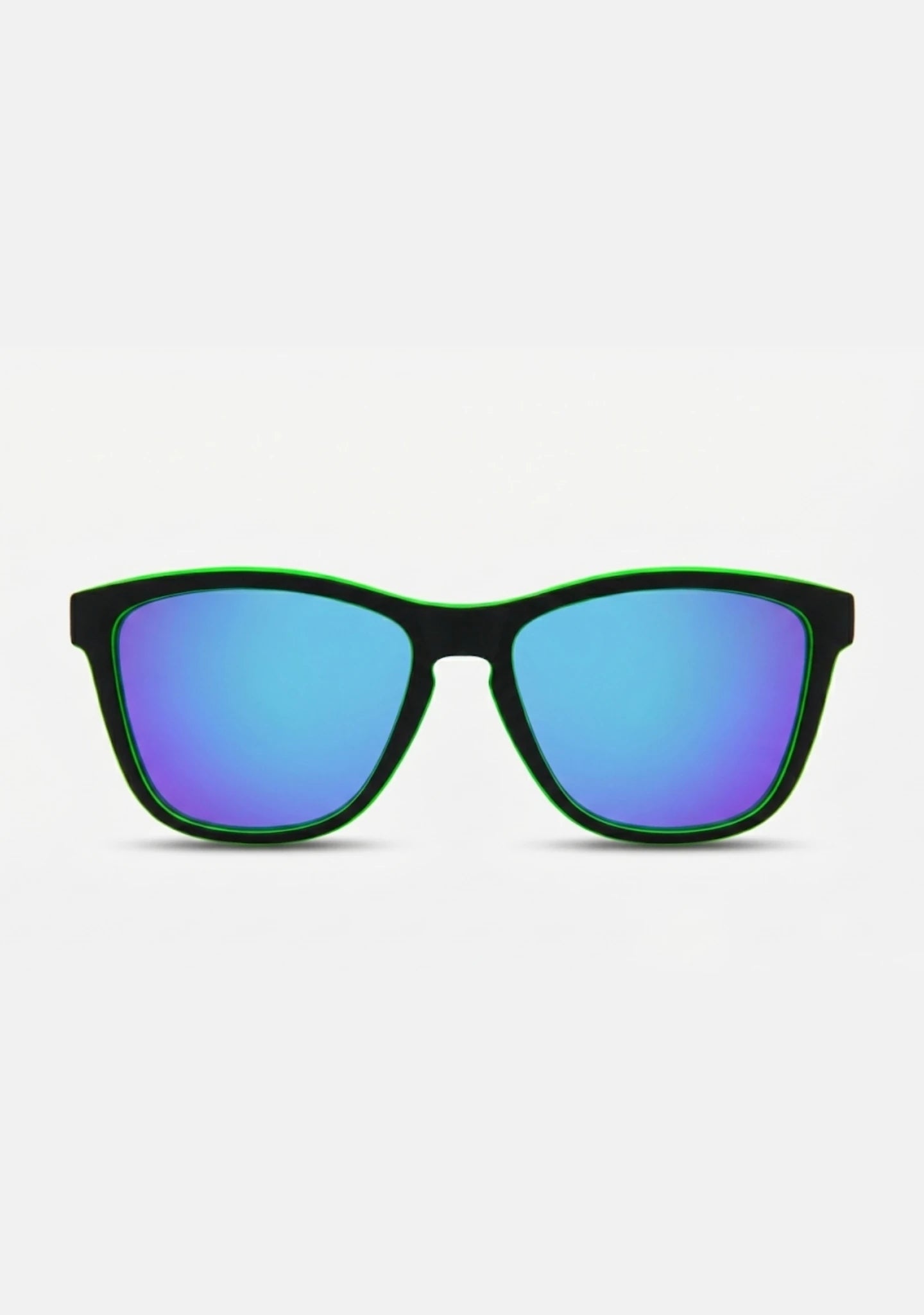 Gafas de Sol Cuadradas Polarizadas Regular Black Green | Waypalm