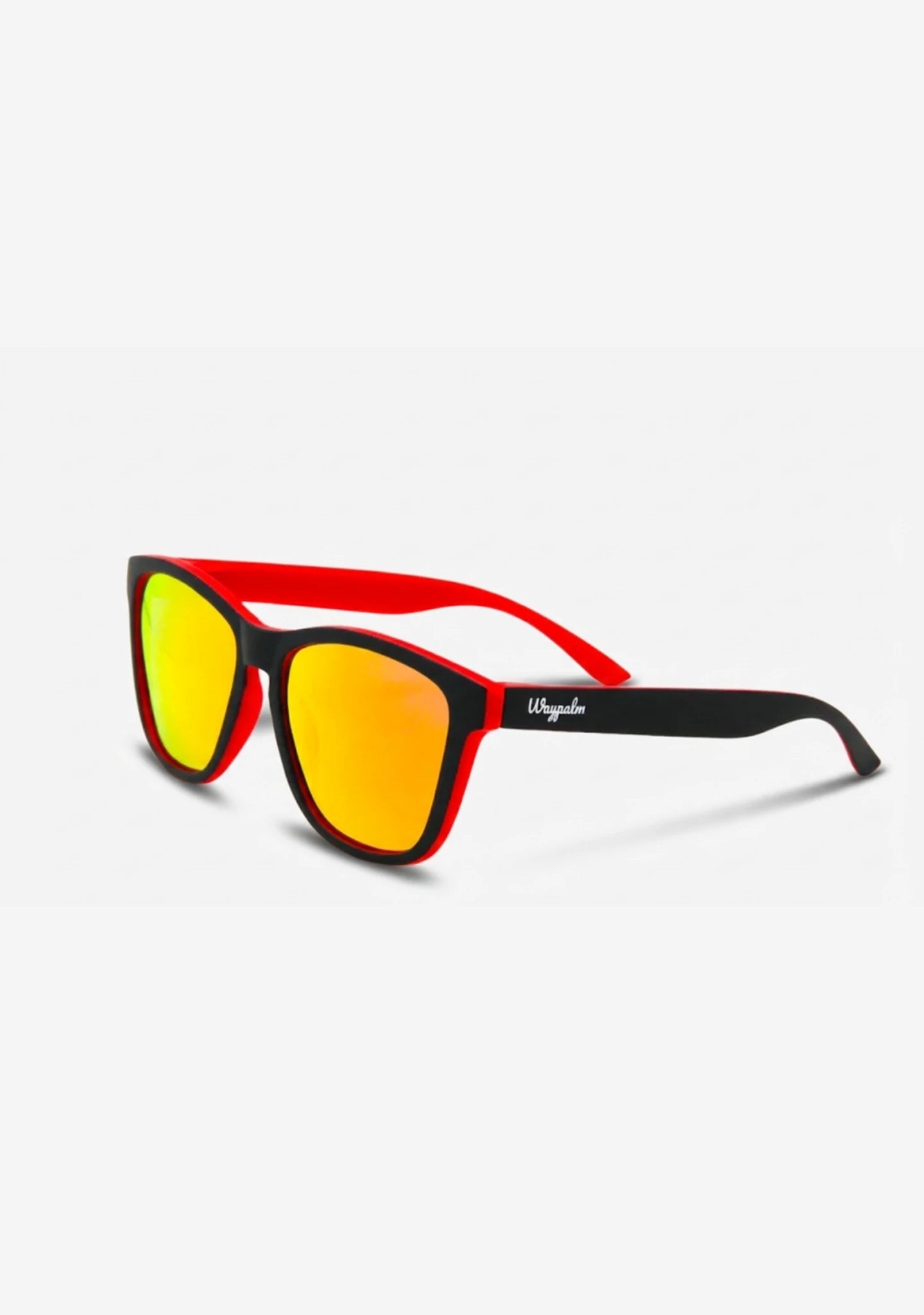 Gafas de Sol Cuadradas Polarizadas Regular Black Red | Waypalm