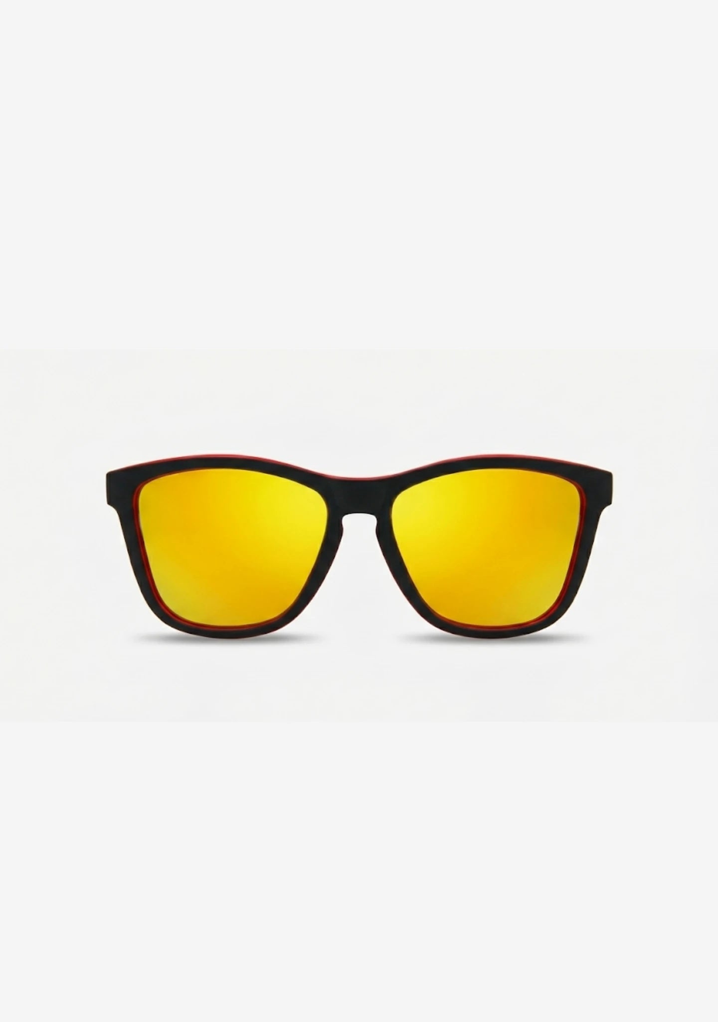 Gafas de Sol Cuadradas Polarizadas Regular Black Red | Waypalm